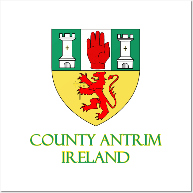 County Antrim, Ireland - Coat of Arms Wall Art by Naves